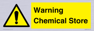 Warning Chemical Store